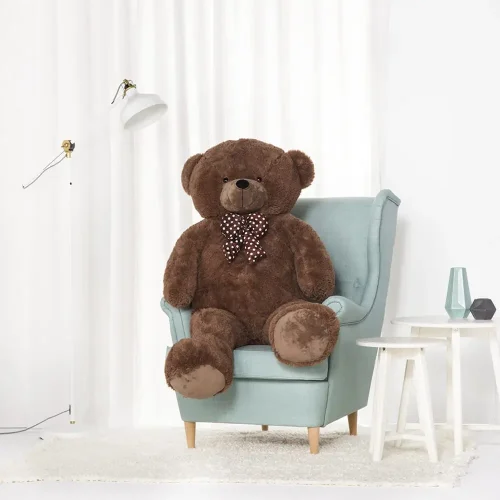 Stor nallebjörn, mjukisdjur, 130 cm, mörkbrun, Nomo