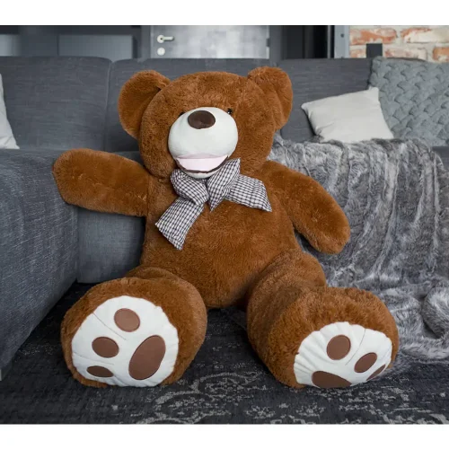 Teddyway Bobo Suuri Pehmonalle, Pehmeä Lelu, 130 Cm, Tummanruskea