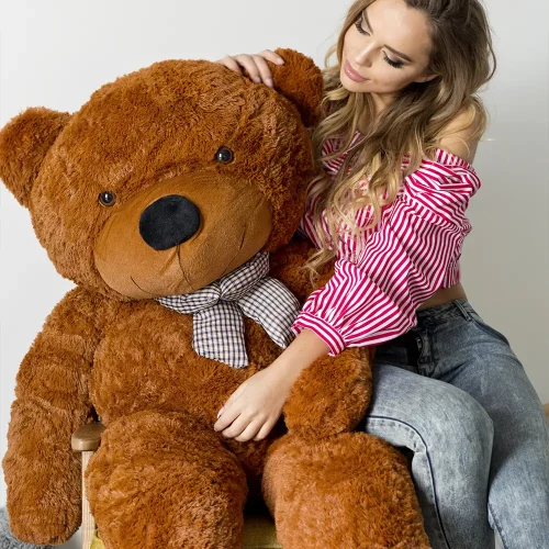 Teddyway Butt Stor Plysch, Mjukisdjur, 160 Cm, Mörkbrun