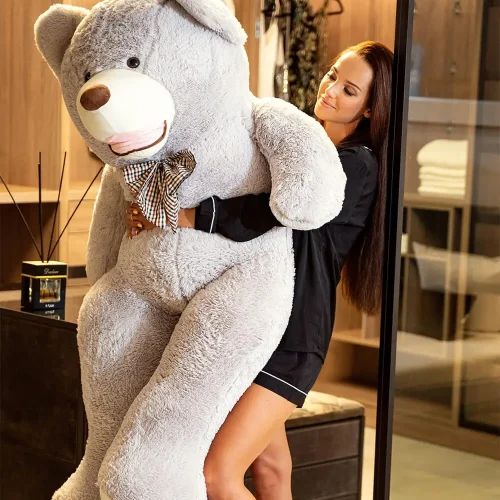 Teddyway Bobo Suuri Pehmonalle, Pehmeä Lelu, 160 Cm, Harmaa