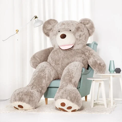 Teddyway Bobo Large Plush, Soft Toy, 200 Cm, Grey