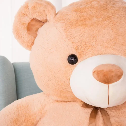 Big Teddy Bear, Soft Toy, 200 Cm, Light Brown, Toto