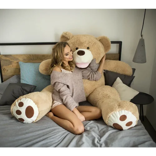 Teddyway Bobo Suuri Pehmonalle, Pehmeä Lelu, 160 Cm, Vaaleanruskea
