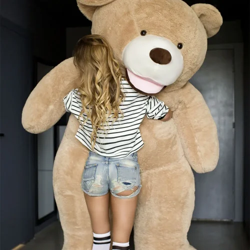 Teddyway Bobo Suuri Pehmonalle, Pehmeä Lelu, 340 Cm, Vaaleanruskea