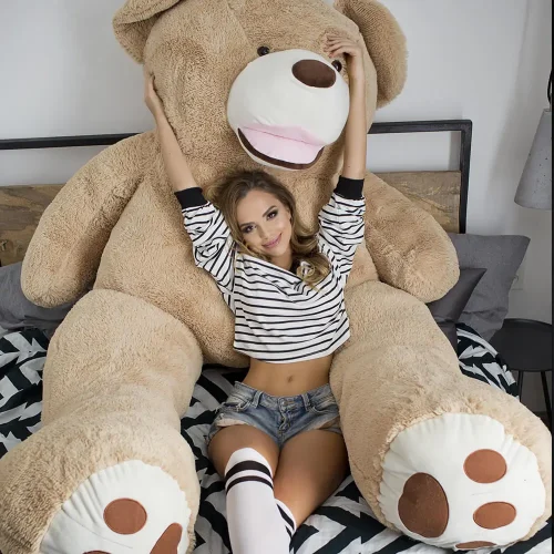 Teddyway Bobo Suuri Pehmonalle, Pehmeä Lelu, 340 Cm, Vaaleanruskea