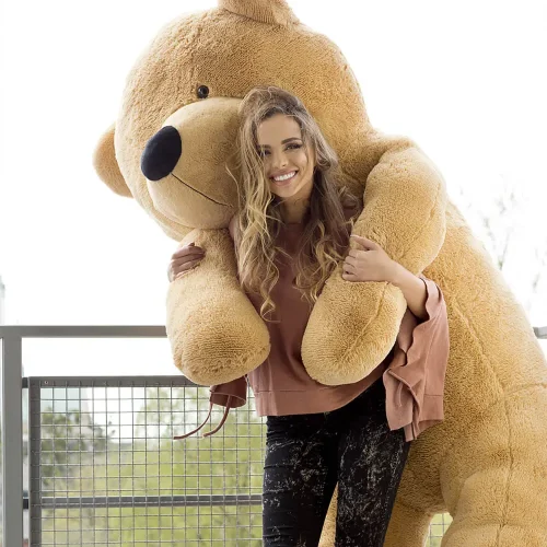 Teddyway Big Butt Plysch, Mjukisdjur, 300 Cm, Ljusbrun