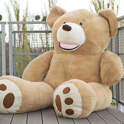 Teddyway Bobo Suuri Pehmonalle, Pehmeä Lelu, 340 Cm, Vaaleanruskea