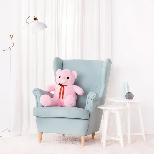 Stor nallebjörn, mjukisdjur, 100 cm, rosa, Toto