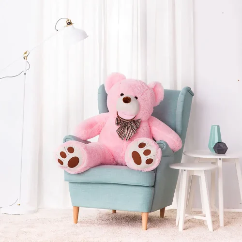Teddyway Bobo Suuri Pehmonalle, Pehmeä Lelu, 130 Cm, Vaaleanpunainen