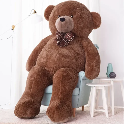 Large teddy bear, soft toy, 220 cm, dark brown, Nomo