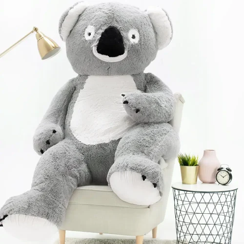 Iso pehmoinen koala, pehmolelu, 200 cm, harmaa, Koko