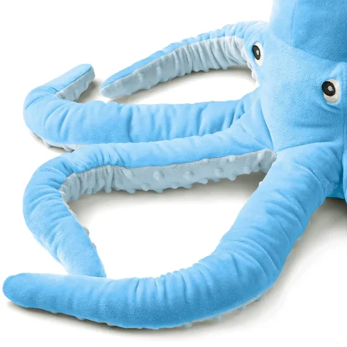 Suuri Pehmolelu Kalmari, 80 Cm, Sininen, Puutarha