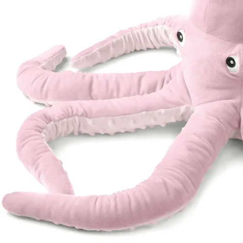 Large Squid Plush Toy, 80 Cm, Pink, Garden