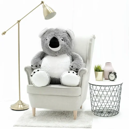 Iso pehmoinen koala, pehmolelu, 100 cm, harmaa, Koko