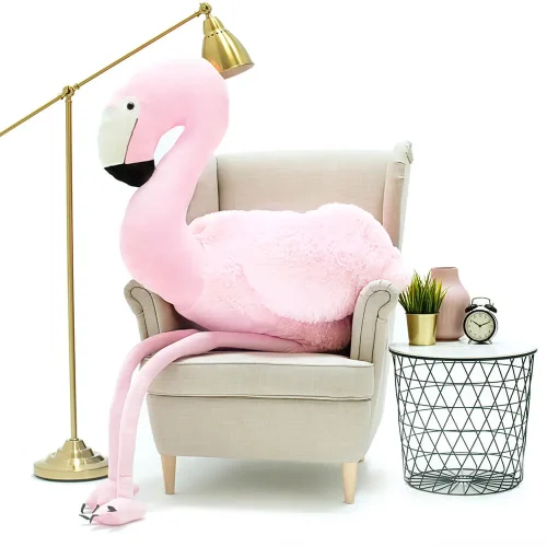 Stor plyschflamingo, mjukisdjur, 190 cm, rosa, Fofo