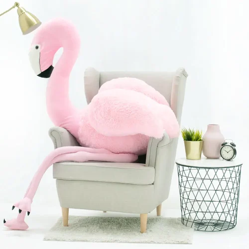 Stor plyschflamingo, mjukisdjur, 220 cm, rosa, Fofo
