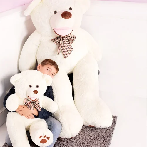 Teddyway Bobo Suuri Pehmonalle, Pehmeä Lelu, 160 Cm, Valkoinen