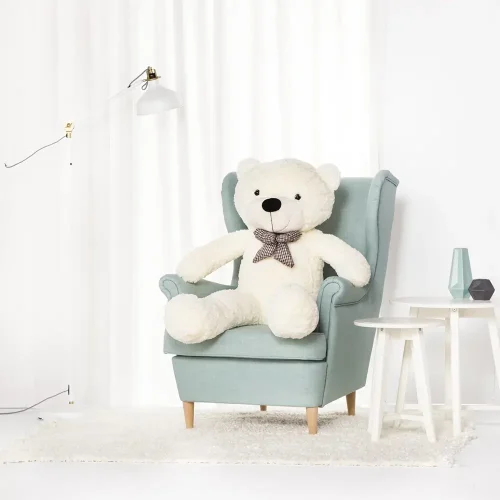 Teddyway Butt Stor Plysch, Mjukisdjur, 130 Cm, Vit