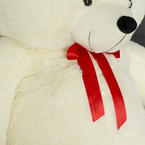 Large teddy bear, soft toy, 200 cm, white, Nomo