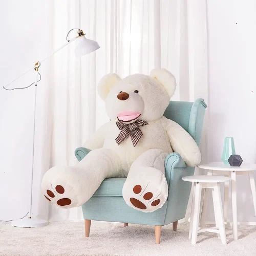 Teddyway Bobo Suuri Pehmonalle, Pehmeä Lelu, 160 Cm, Valkoinen
