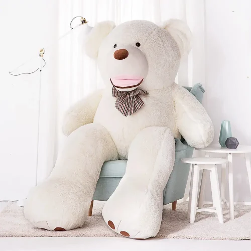 Teddyway Bobo Stor Plysch, Mjukisdjur, 220 Cm, Vit