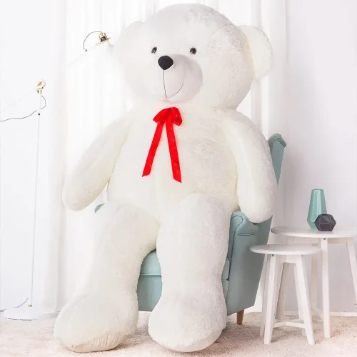 Stor nallebjörn, mjukisdjur, 220 cm, vit, Nomo
