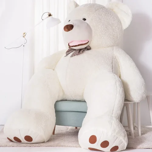 Teddyway Bobo Stor Plysch, Mjukisdjur, 260 Cm, Vit