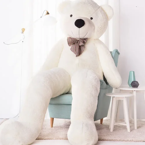 Teddyway Popo Suuri Pehmonalle, Pehmeä Lelu, 260 Cm, Valkoinen