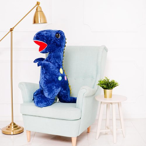 Suuri Pehmo Dinosaurus, Pehmolelu, 110 Cm, Sininen, Gogo