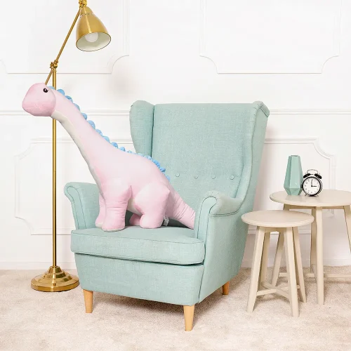 Suuri Pehmo Dinosaurus, Pehmolelu, 110 Cm, Vaaleanpunainen, Tobo
