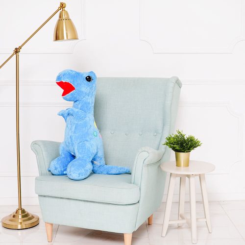 Pehmolelu Dinosaurus, 90 Cm, Vaaleansininen, Gogo