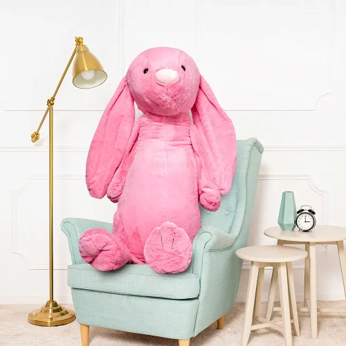 Iso pehmopupu, pehmolelu, 160 cm, vaaleanpunainen, Bani