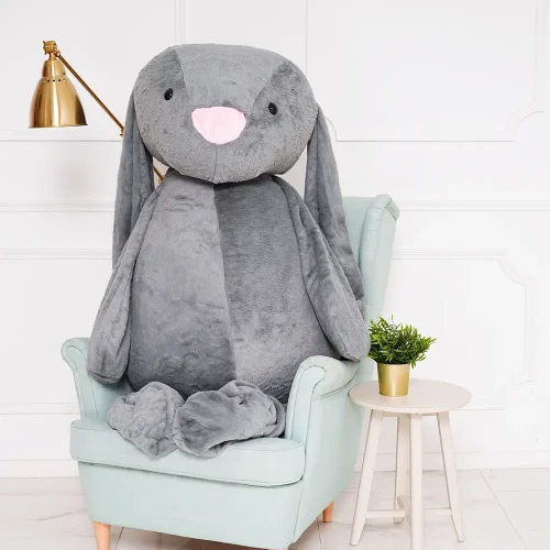 Iso pehmopupu, pehmolelu, 160 cm, tummanharmaa, Bani