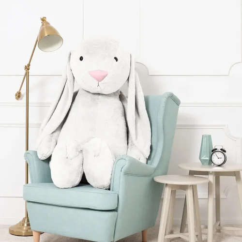 Iso pehmopupu, pehmolelu, 160 cm, valkoinen, Bani