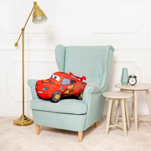 Disney Bilar Blixten McQueen Plyschleksak, Hjul, Blixten McQueen, Plyschleksak, 60 Cm, Röd