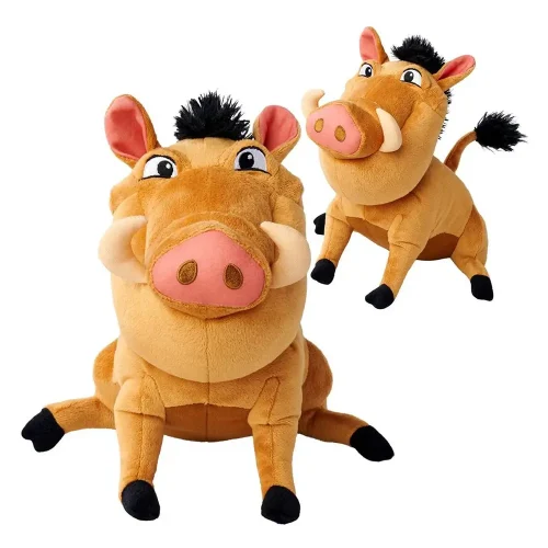 Disney Pumba plysch, mjukisdjur, 25 cm, brun