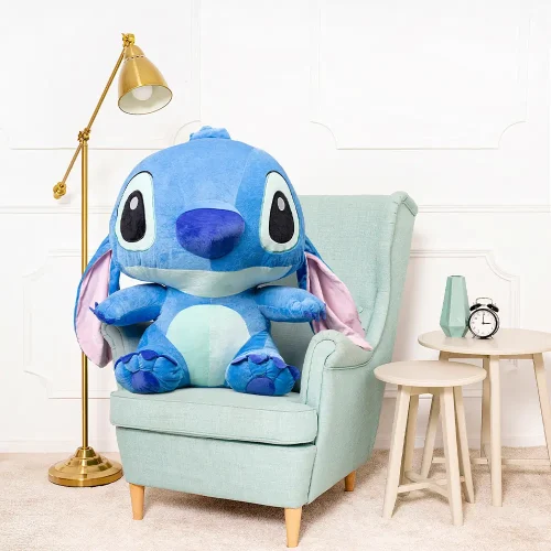 Stor plysch Disney Lilo & Stitch Stitch Lilo och Stitch Stitch, plyschleksak, 90 cm, blå