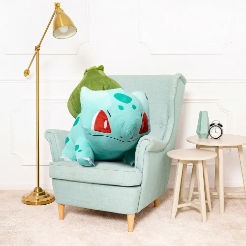 Suuri pehmolelu Pokémon Bulbasaur, pehmolelu, 70 cm, vihreä