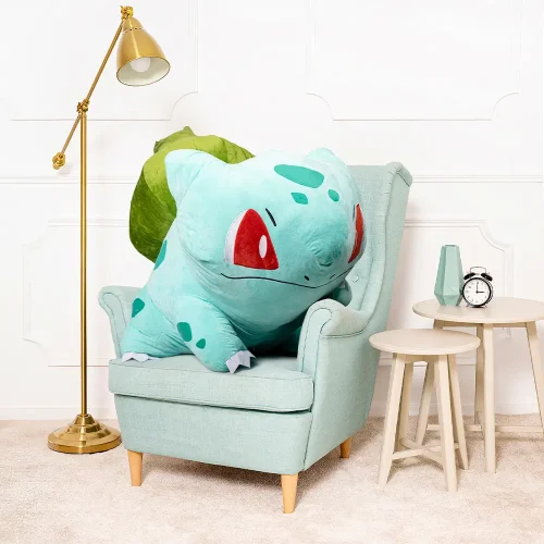 Stor plyschleksak Pokémon Bulbasaur, plyschleksak, 90 cm, grön