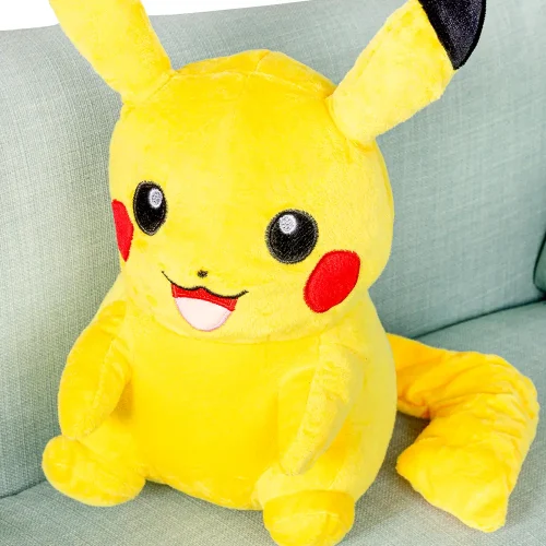 Stor plyschleksak Pokémon Pikachu, 60 cm, gul