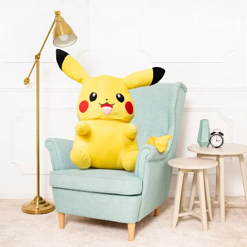 Suuri pehmolelu Pokémon Pikachu, 90 cm, keltainen