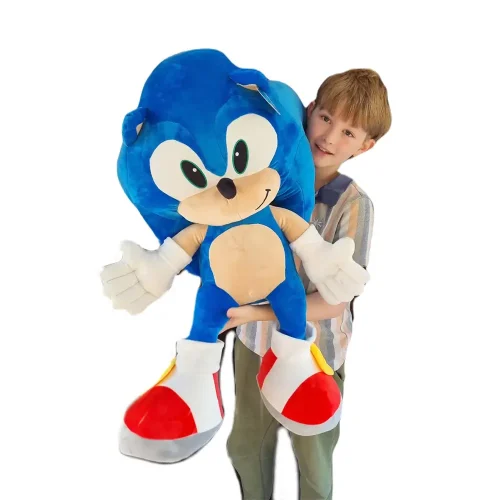 Stor Sonic the Hedgehog plyschleksak, 100 cm, blå